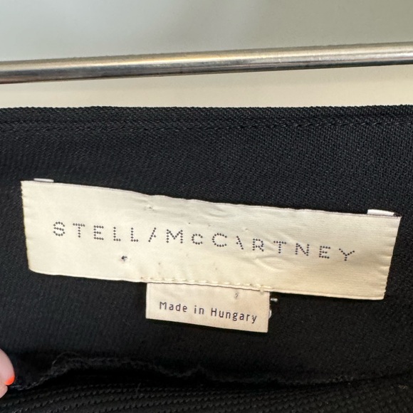 STELLA MCCARTNEY Black Pants Tapered Ankle Size 38  US 4 Pre loved Excellent - Picture 8 of 13